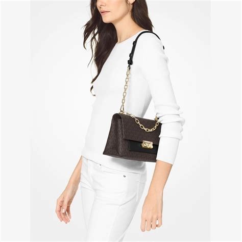 michael kors cece medium white|michael kors cece shoulder bag.